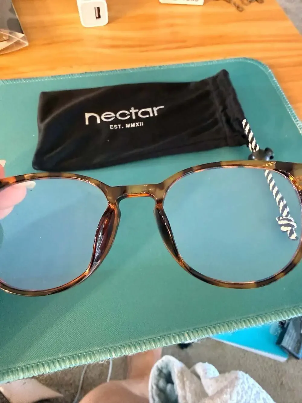Nectar Blue Light Blocking Round Tortoiseshell Reading Glasses